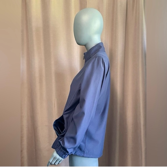 Pebble Beach Women's Medium Navy Windbreaker Golf Jacket with Pockets GUC - Picture 2 of 9